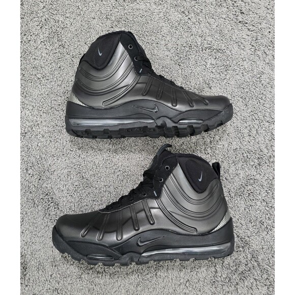 Nike Air Bakin Posite Shoes Mens Size 10 Triple Black Sneaker Boot 618056 001 main image 4